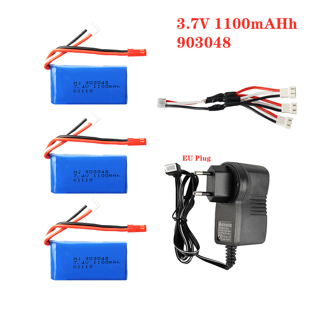 1-5pcs 7.4V 1100mah 903048 LiP - огляд і ціна Drone Charger
