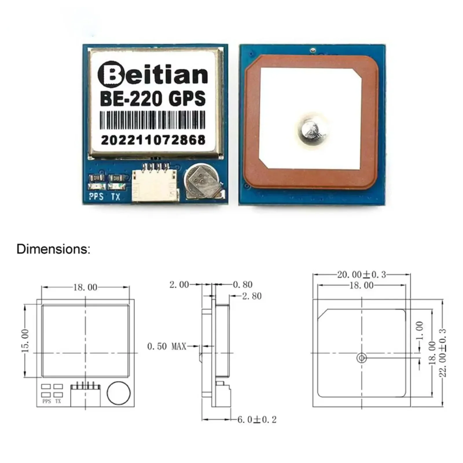 BE-220 M10050 Ultra-Low Power  - огляд і ціна Drone Gps Module