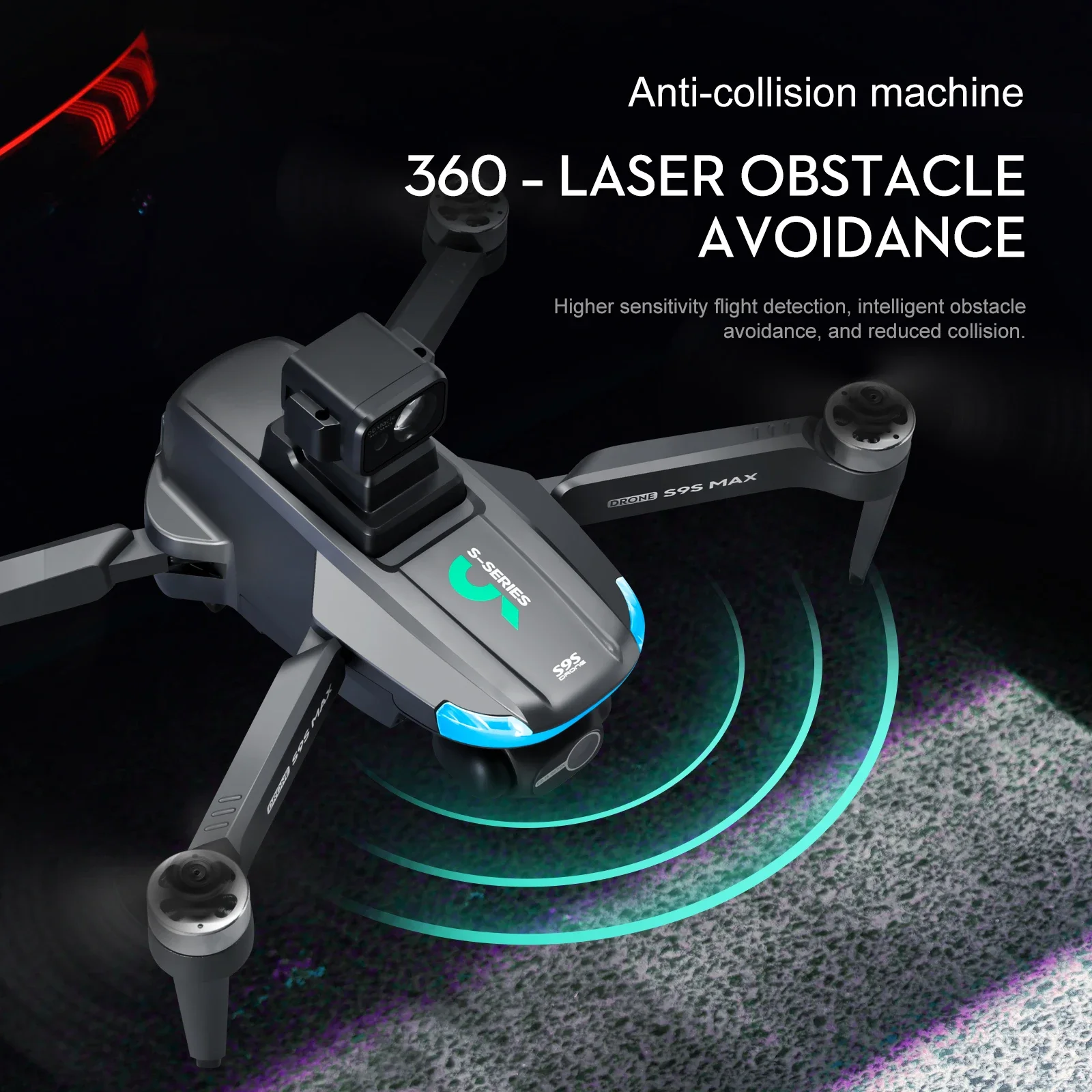 NEW S9S MAX MINI Drone 4K 2-Ax - огляд і ціна Drone Gimbal