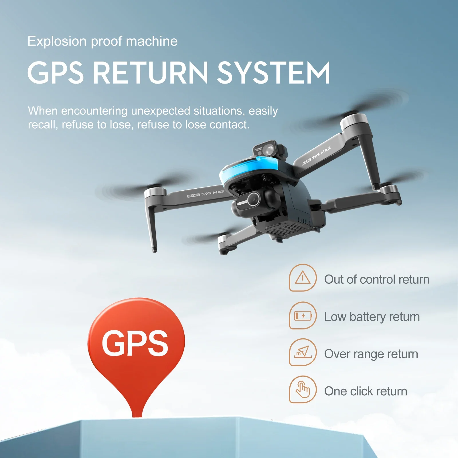 NEW S9S MAX MINI Drone 4K 2-Ax - огляд і ціна Drone Gimbal