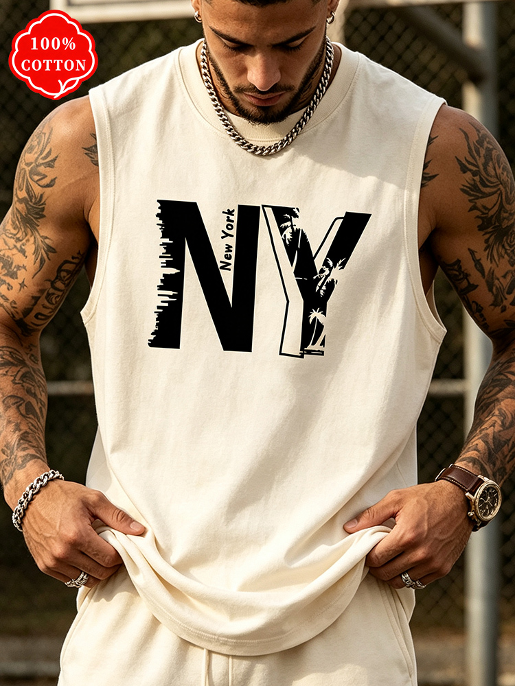 Men 100% Cotton Crew Neck Tank - огляд і ціна Drone Buzzer